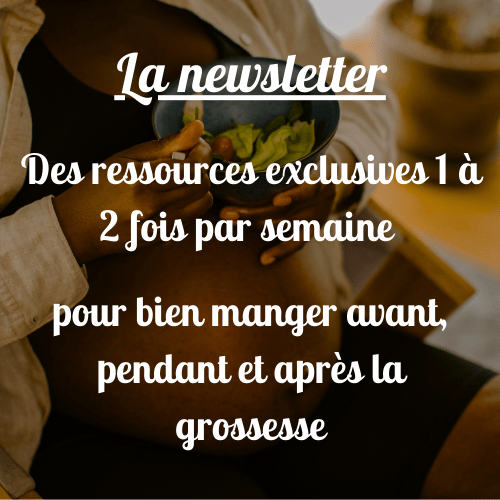 Illustration newsletter alimentation grossesse